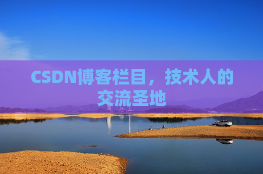 CSDN博客栏目，技术人的交流圣地